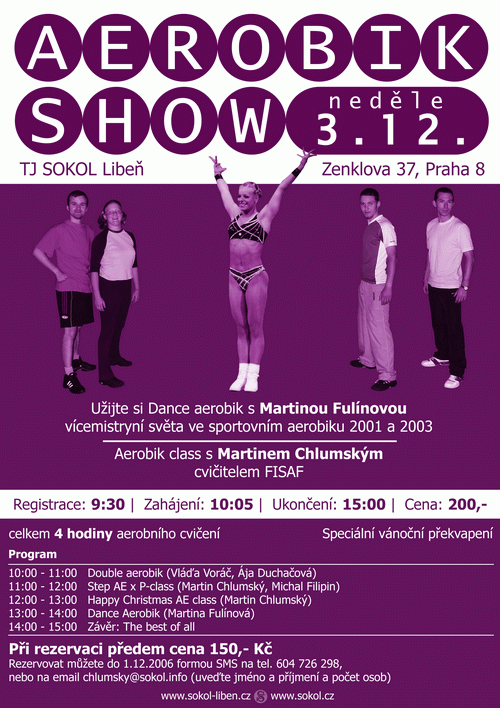 Aerobik show 2006 v Sokole Praha-Libe�