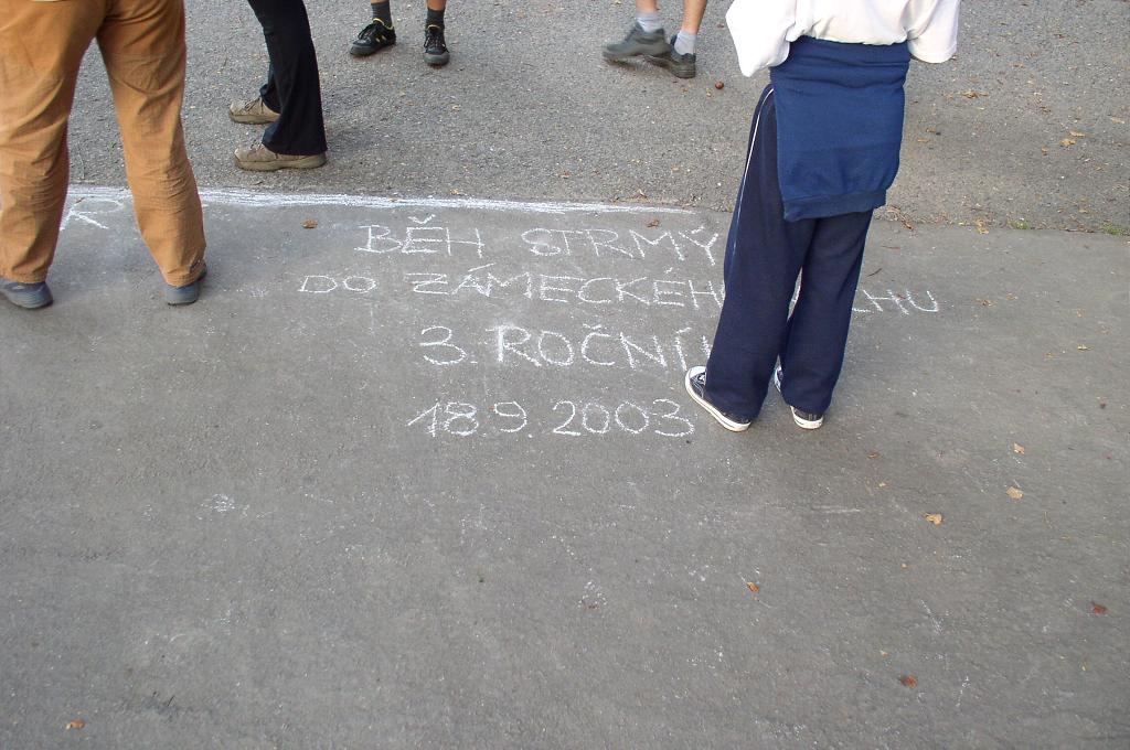 B�h strm� do z�meck�ho vrchu 18.9.2003