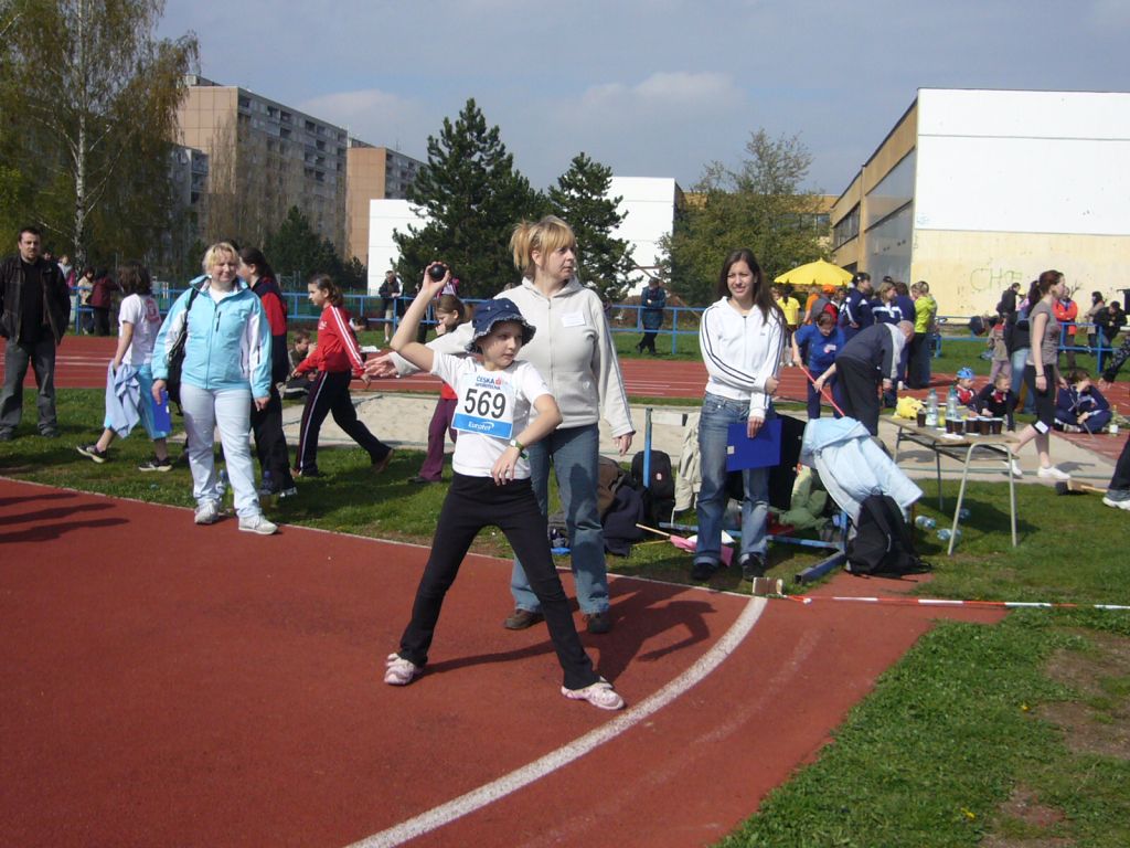 P�ebor Prahy - atletika - ��kyn� kategorie II 20.4.2008