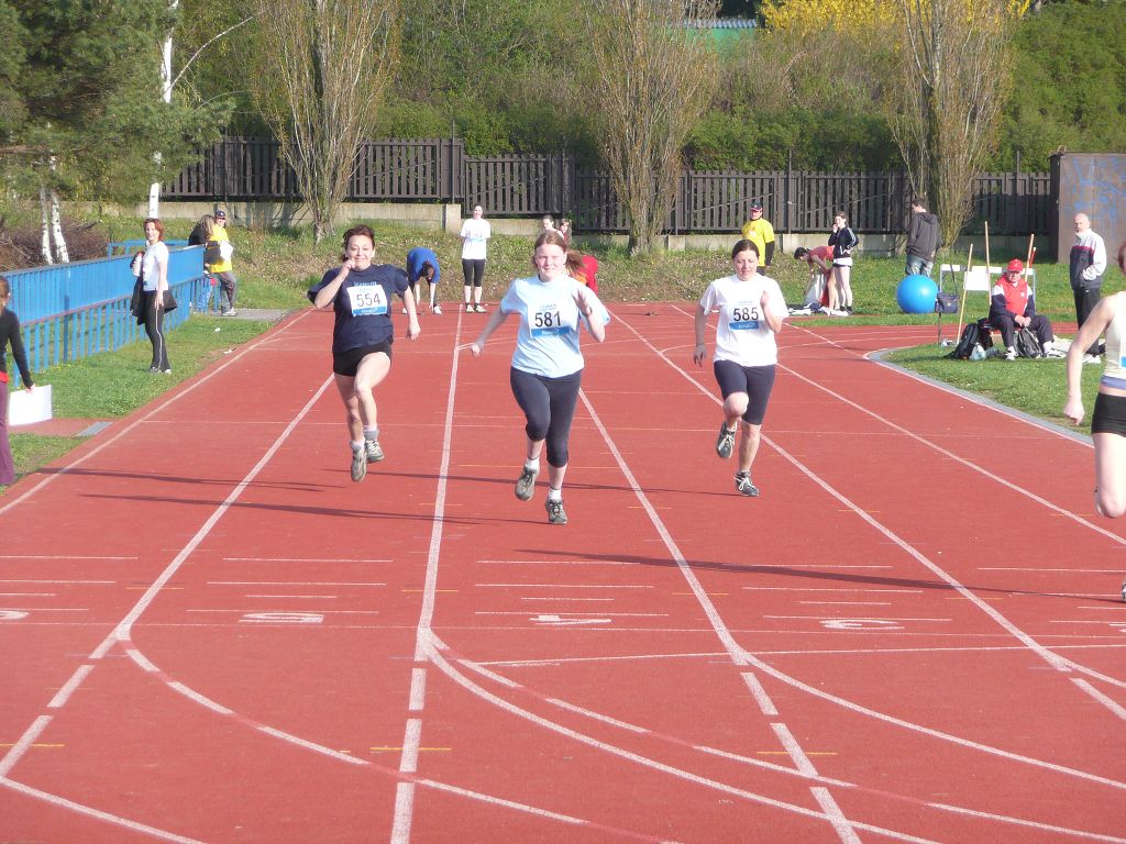 P�ebor Prahy - atletika - dorostenky a �eny 20.4.2008