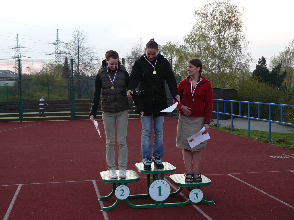 P�ebor Prahy - atletika - dorostenky a �eny 20.4.2008