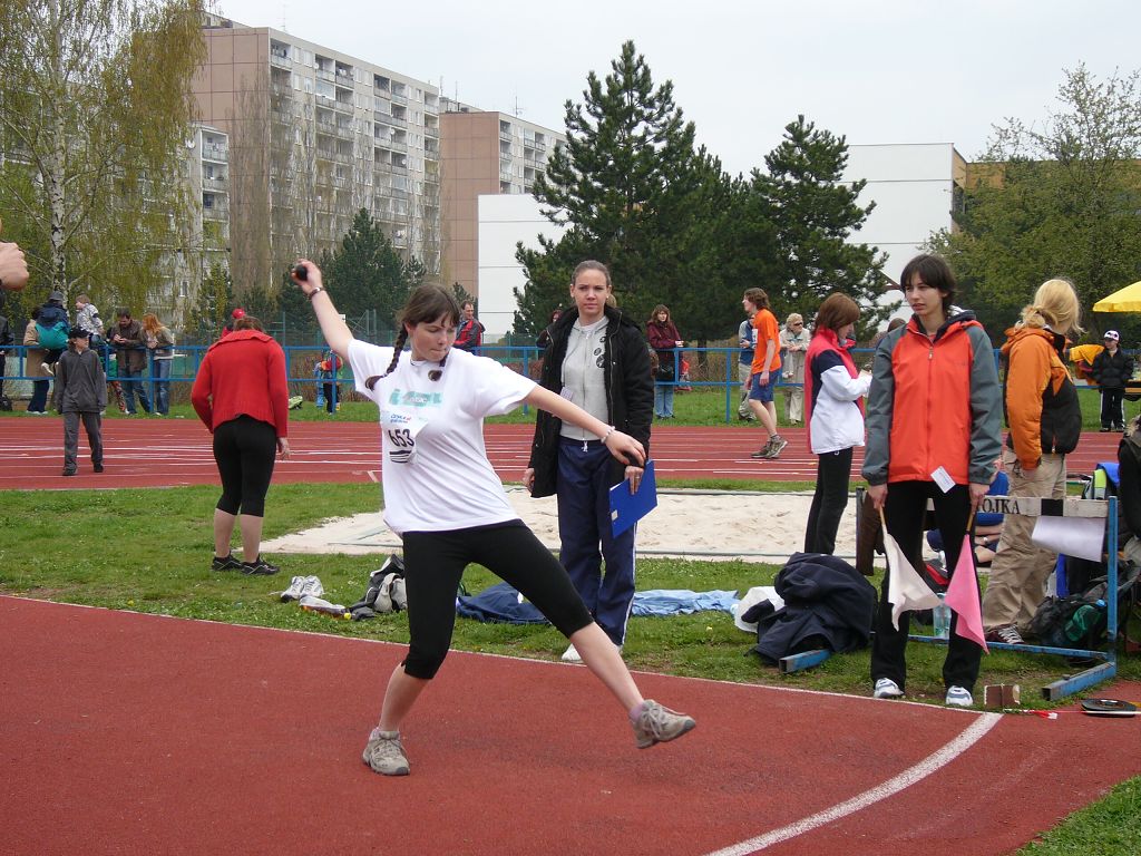 P�ebor Prahy - atletika - dorostenky a �eny 20.4.2008