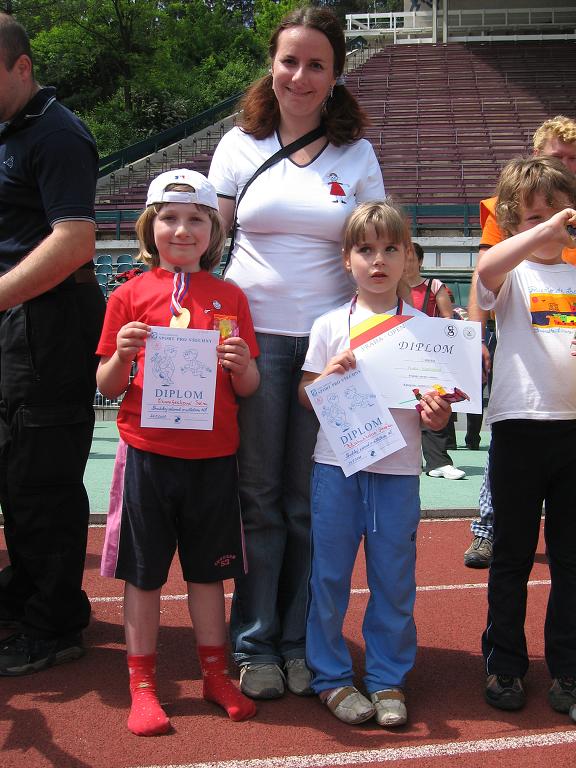 P�ebor Prahy - lehk� atletika, kat.P�ed�koln� d�ti,24.5.2008