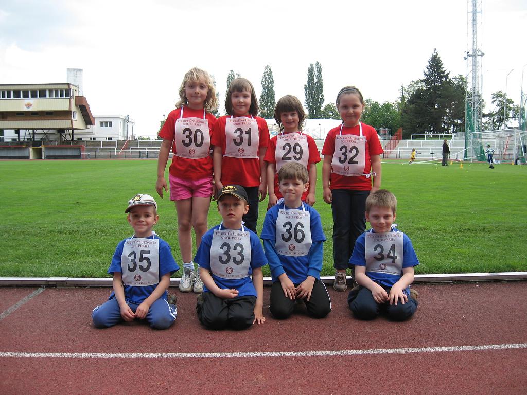 P�ebor Prahy - lehk� atletika, kat.P�ed�koln� d�ti,24.5.2008