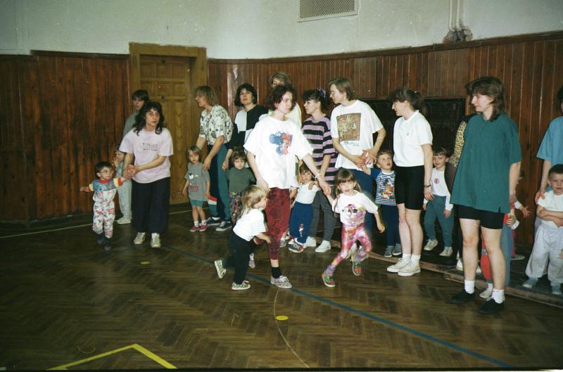 Ve�ejn� cvi�ebn� hodina Sokola Praha-Libe� - 20.3.1997