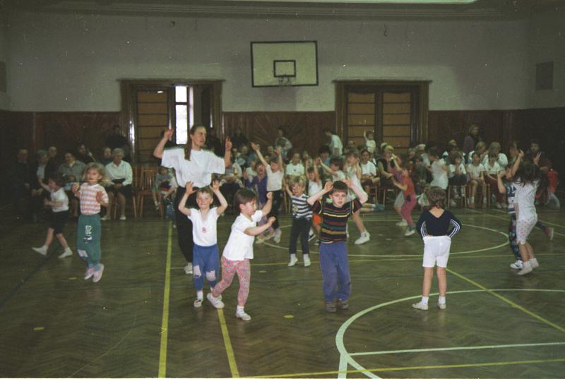 Ve�ejn� cvi�ebn� hodina Sokola Praha-Libe� - 20.3.1997