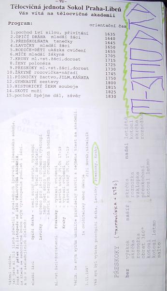 T�locvi�n� akademie Sokola Praha-Libe� - 21.11.1997