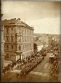 Sokolsk� pr�vod Libn� - dne�n� Zenklovou ulic� okolo r.1900